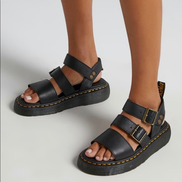 NEW DR MARTENS GRYPHON WOMEN'S PLATFORM GLADIATOR SANDALS - Picture 3 of 13